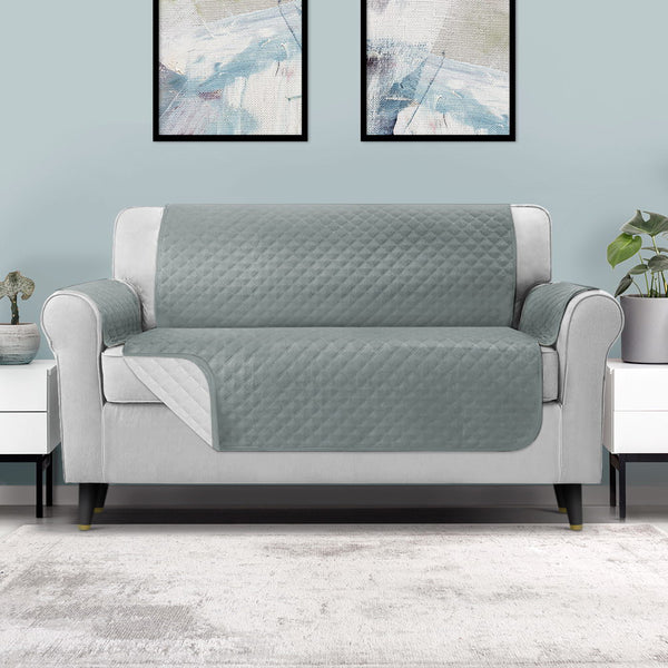 Artiss Sofa Cover Quilted Couch Covers 100% Water Resistant 3 Seater Grey Tristar Online