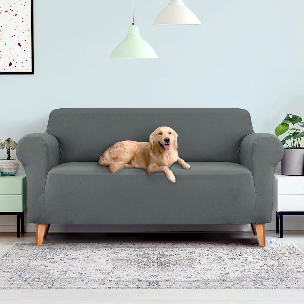 Artiss Sofa Cover Elastic Stretchable Couch Covers Grey 3 Seater Tristar Online