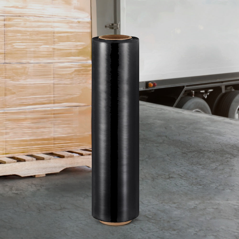 400mx50cm Stretch Film Shrink Wrap Rolls Package Material Home Warehouse Black Tristar Online