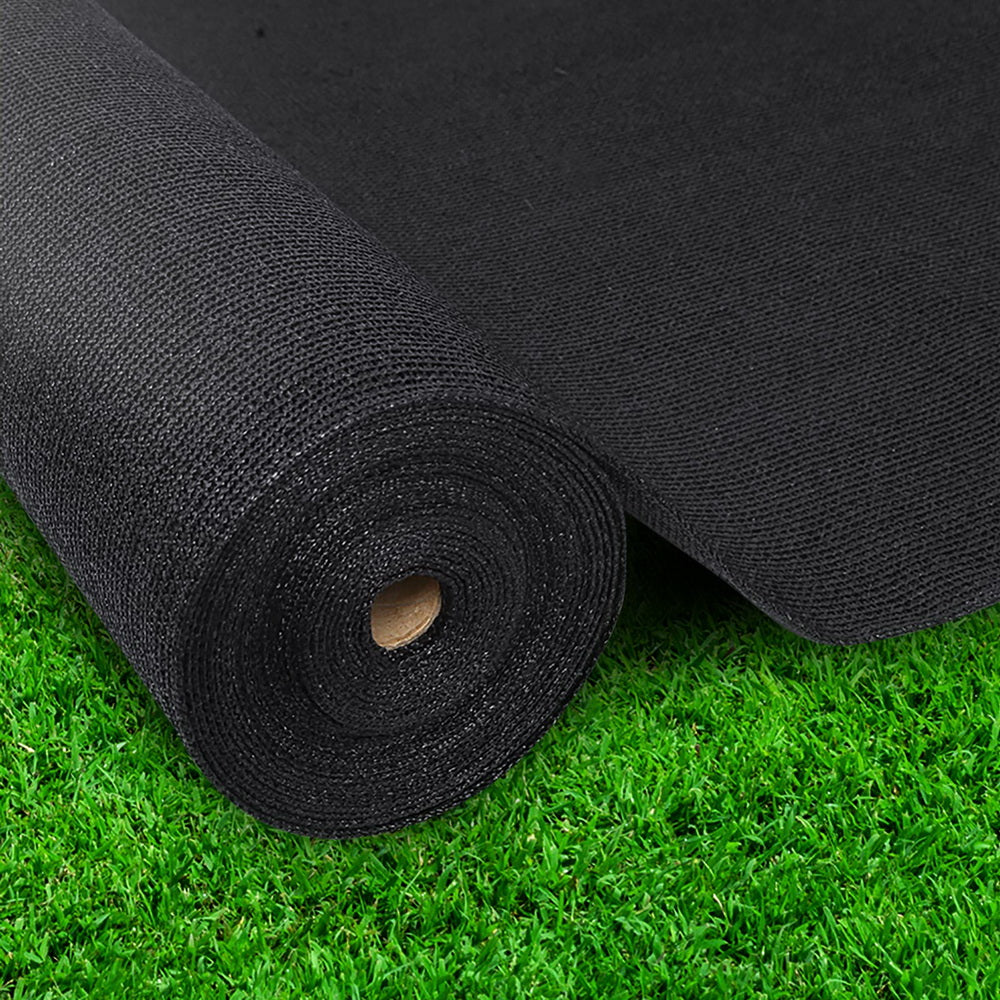 Instahut 50% Sun Shade Cloth Shadecloth Sail Roll Mesh 1.83x20m 100gsm Black Tristar Online