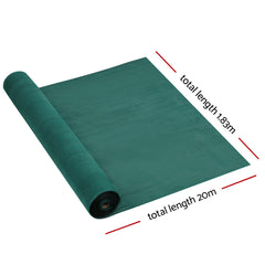 Instahut 30% Shade Cloth 1.83x20m Shadecloth Wide Heavy Duty Green Tristar Online