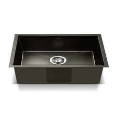 Cefito 30cm x 45cm Stainless Steel Kitchen Sink Under/Top/Flush Mount Black Tristar Online