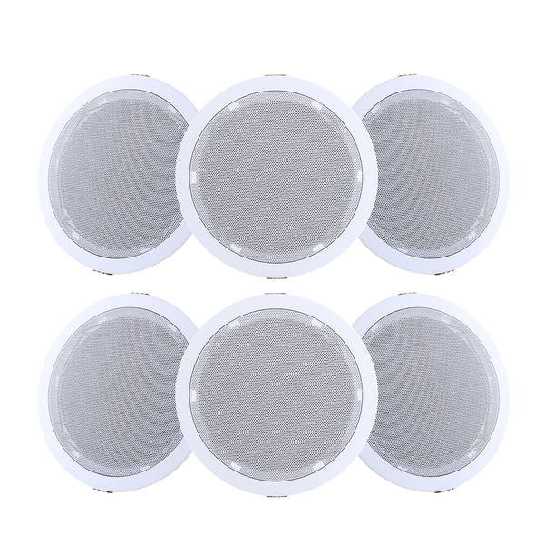 Giantz 6 Inch Ceiling Speakers In Wall Speaker Home Audio Stereos Tweeter 6pcs Tristar Online