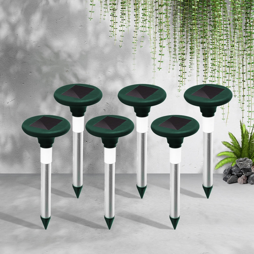 Gardeon 6X LED Solar Snake Repeller Pulse Plus Ultrasonic Pest Rodent Repellent Tristar Online