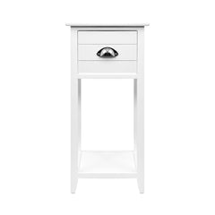 Artiss Bedside Table Nightstand Drawer Storage Cabinet Lamp Side Shelf White Tristar Online
