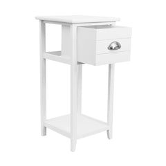 Artiss Bedside Table Nightstand Drawer Storage Cabinet Lamp Side Shelf White Tristar Online