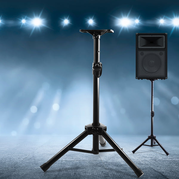 Set of 2 Adjustable 120CM Speaker Stand - Black Tristar Online
