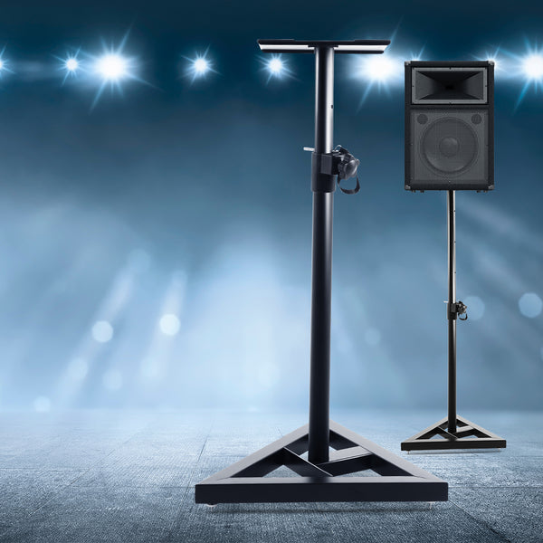 Set of 2 120CM Surround Sound Speaker Stand - Black Tristar Online