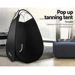 Portable Pop Up Tanning Tent - Black Tristar Online