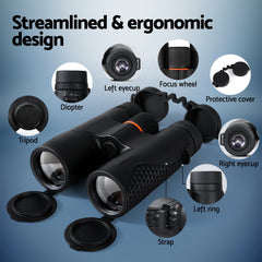 12X50 HD Zoom Optical Binocular Telescope Portable Camping Live Concert Tristar Online