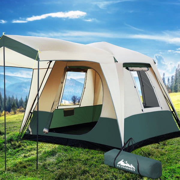 Weisshorn Instant Up Camping Tent 4 Person Pop up Tents Family Hiking Dome Camp Tristar Online