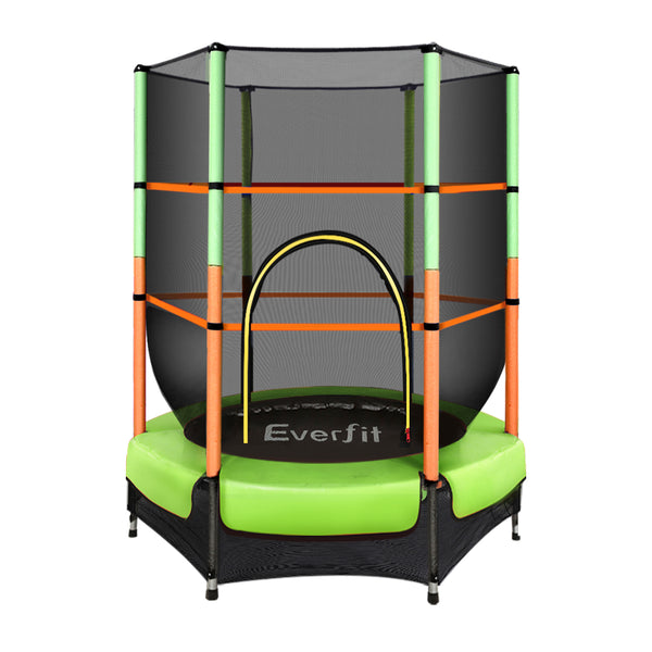 Everfit 4.5FT Trampoline for Kids w/ Enclosure Safety Net Rebounder Gift Green Tristar Online