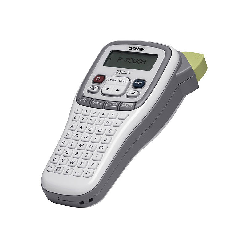 BROTHER PTH105 Accent Labeller Handheld, White/Grey 3.5-12MM Tristar Online