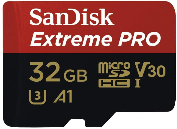 SANDISK 32GB SanDisk Extreme Pro microSDHC SQXCG V30 U3 C10 A1 UHS-1 100MB/s R 90MB/s W 4x6 SD Adaptor Android Smartphone Action Camera Drones Tristar Online