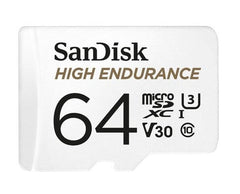 SANDISK 64GB High Endurance micro SDXC V30 u3 C10 UHS-1 100MB/s R 40MB/s W SD Adaptor Android Smartphone Action Camera Drones Tristar Online