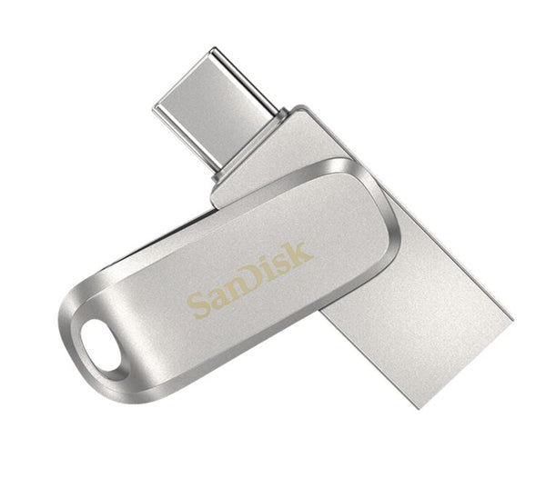 SANDISK 32GB Ultra Dual Drive Luxe USB-C & USB-A Flash Drive Memory Stick 150MB/s USB3.1 Type-C Swivel for Android Smartphones Tablets Macs PCs Tristar Online