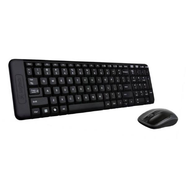 Logitech Wireless Keyboard & Mouse Combo, MK220, Black, USB Receiver, Tristar Online