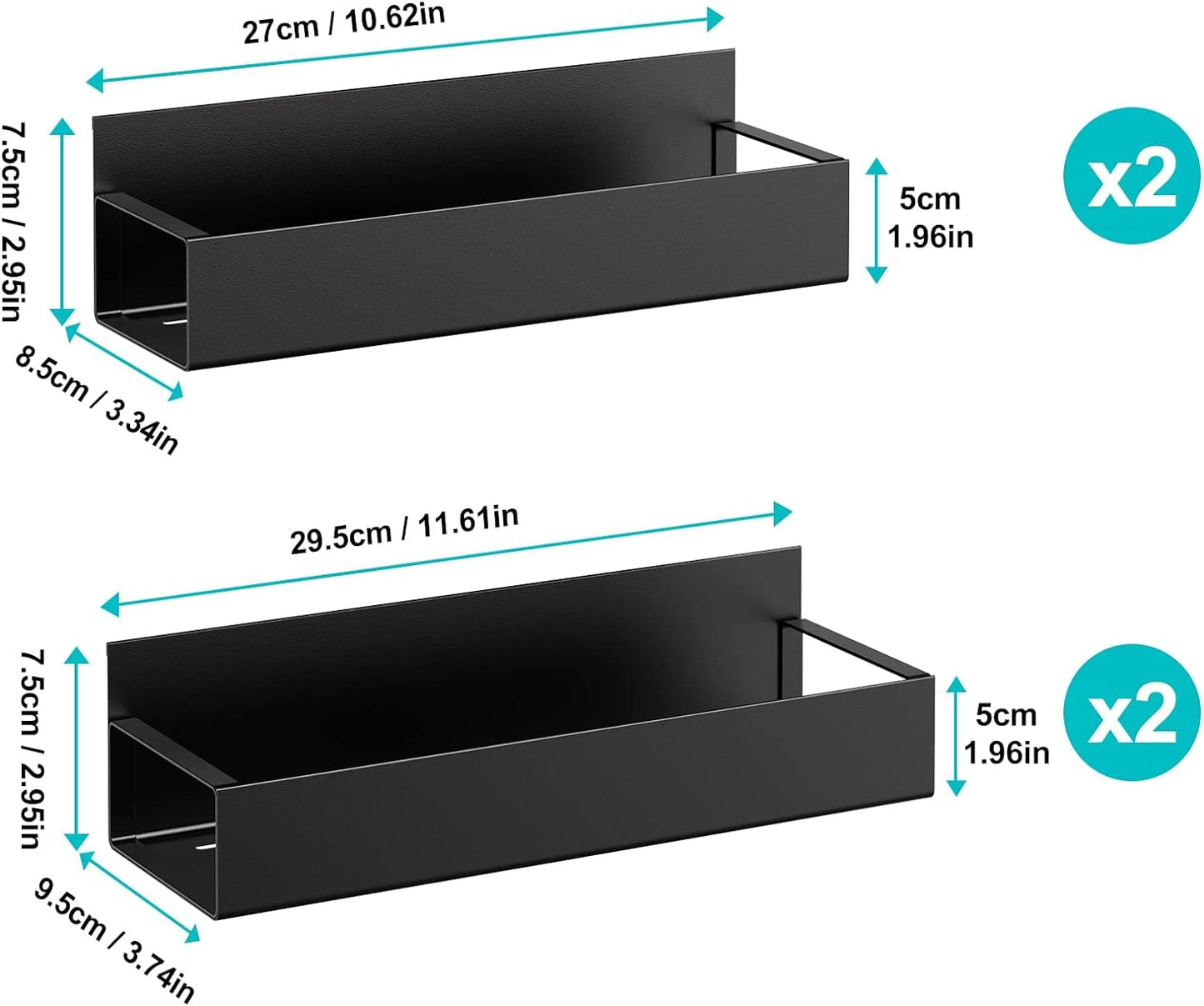 4 pack Magnetic Fridge Spice Rack Tristar Online