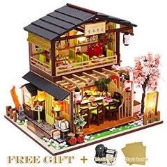 Dollhouse Miniature with Furniture Kit Plus Dust Proof and Music Movement - Asia (1:24 Scale Creative Room Idea) Tristar Online