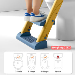 Potty Training Seat Step, Stool Ladder, Kids Boys Girls (Yellow) Tristar Online