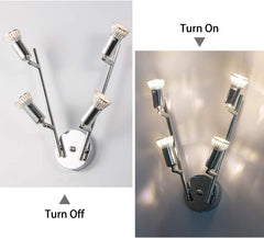 Modern 4 Light Track Lighting Kit LED (Chrome) Tristar Online