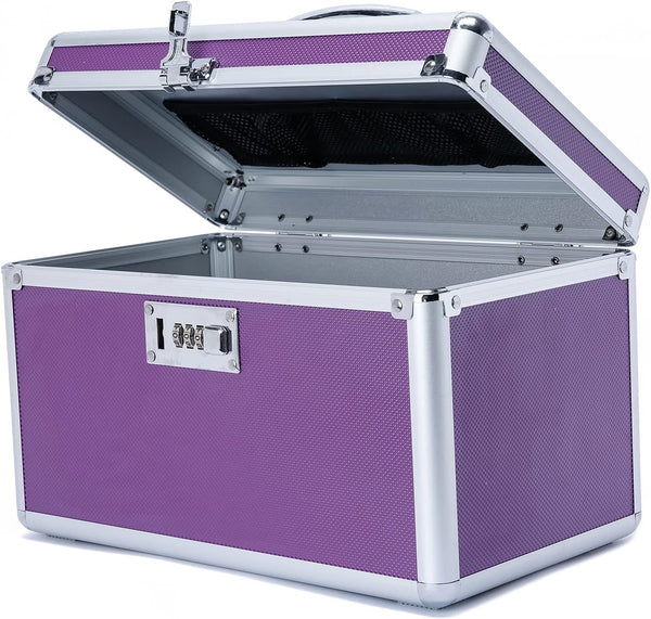 Locking Combination Medicine Box (Purple/Medium) Tristar Online
