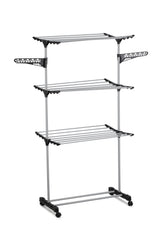 Folding 3 Tier Clothes Laundry Drying Rack with Stainless Steel Tubes for Indoor & Outdoor Home Tristar Online