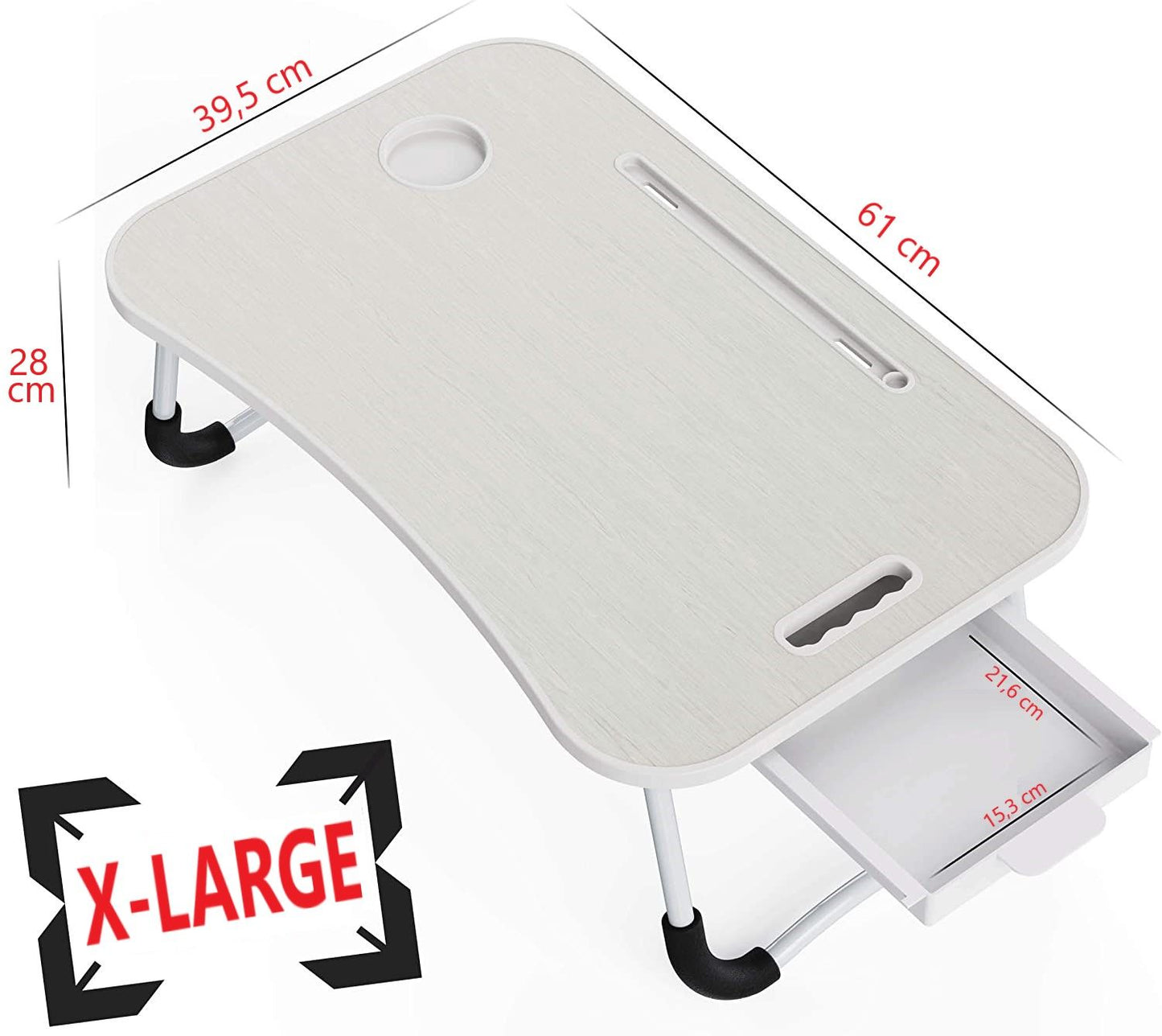Laptop Bed Desk with Storage and foldable legs for Adults, Kids & Home Office Tristar Online