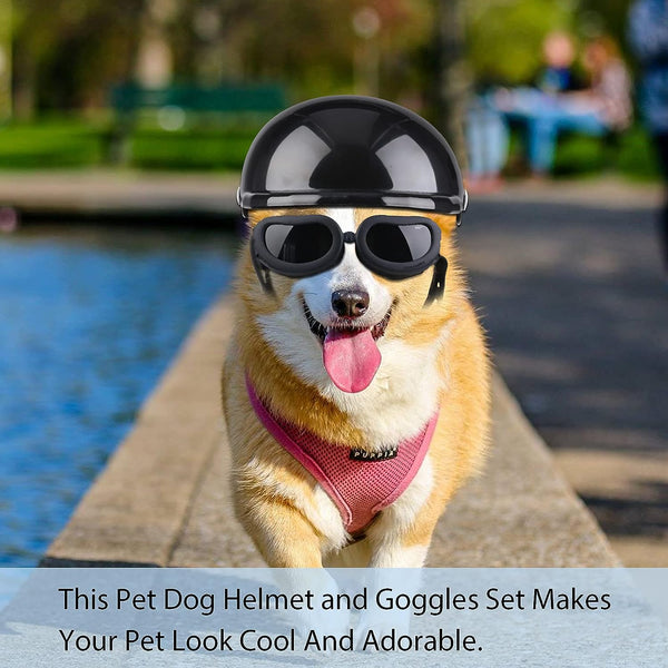 Dog Helmet Goggles, Small Size, Black Tristar Online