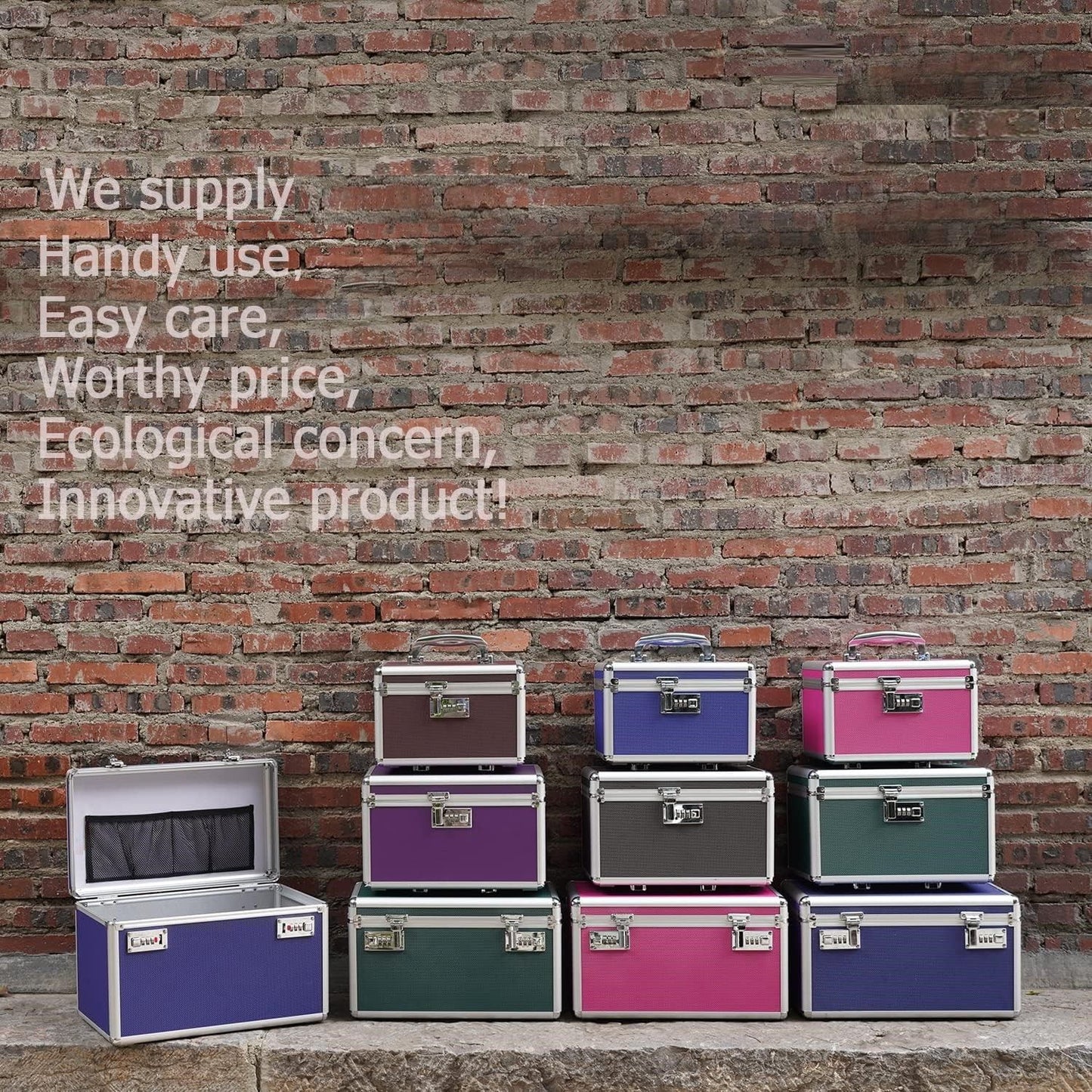 Locking Combination Medicine Box (Blue/Medium) Tristar Online