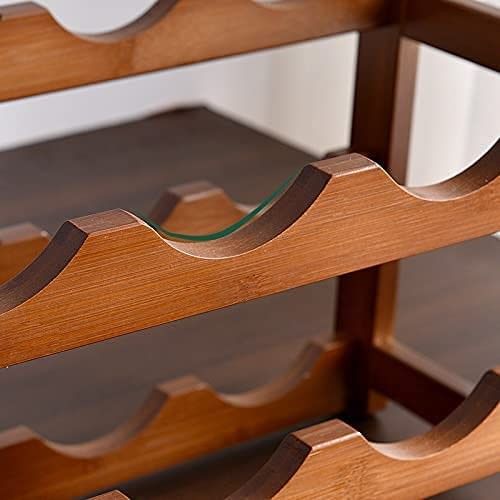 3-layer Bamboo Wine Storage Rack (12 bottles) Tristar Online