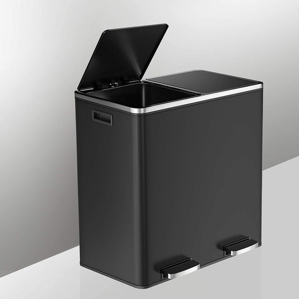 Kitchen Dual Recycling Bin 30L, Black Tristar Online