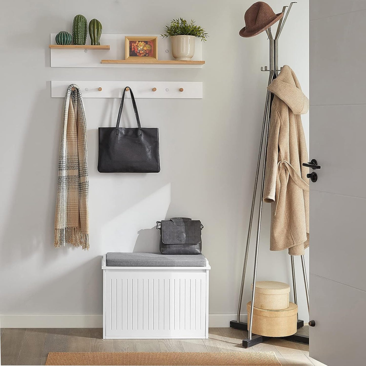Hallway Shoe Bench Rack Cabinet Seat Cushion Tristar Online