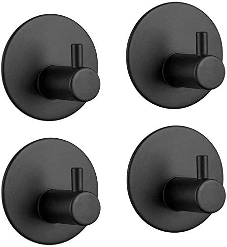 4 Pack Stainless Steel self-Adhesive Wall Hook for Bathroom and Kitchen Tristar Online