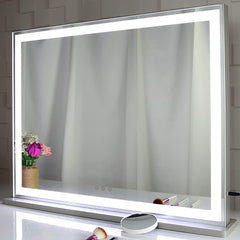 Hollywood LED Makeup Mirror with Smart Touch Control and 3 Colors Dimmable Light (72 x 56 cm) Tristar Online
