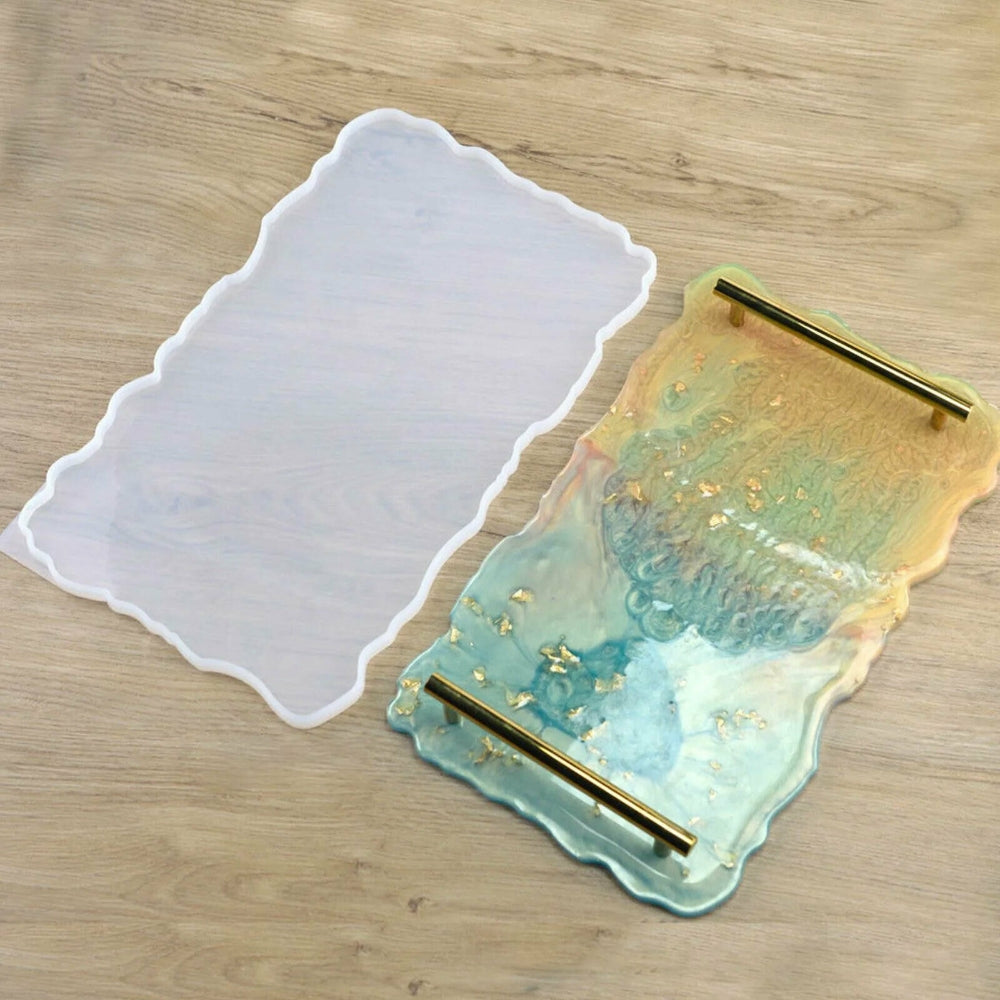 Large Safe Silicone Tray Mould Artist Mold Irregular Coaster Resin Craft Art DIY Tristar Online