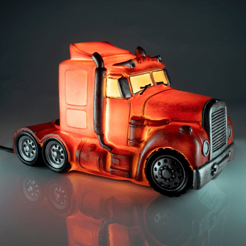 Red Metal Look Truck Table Lamp Tristar Online