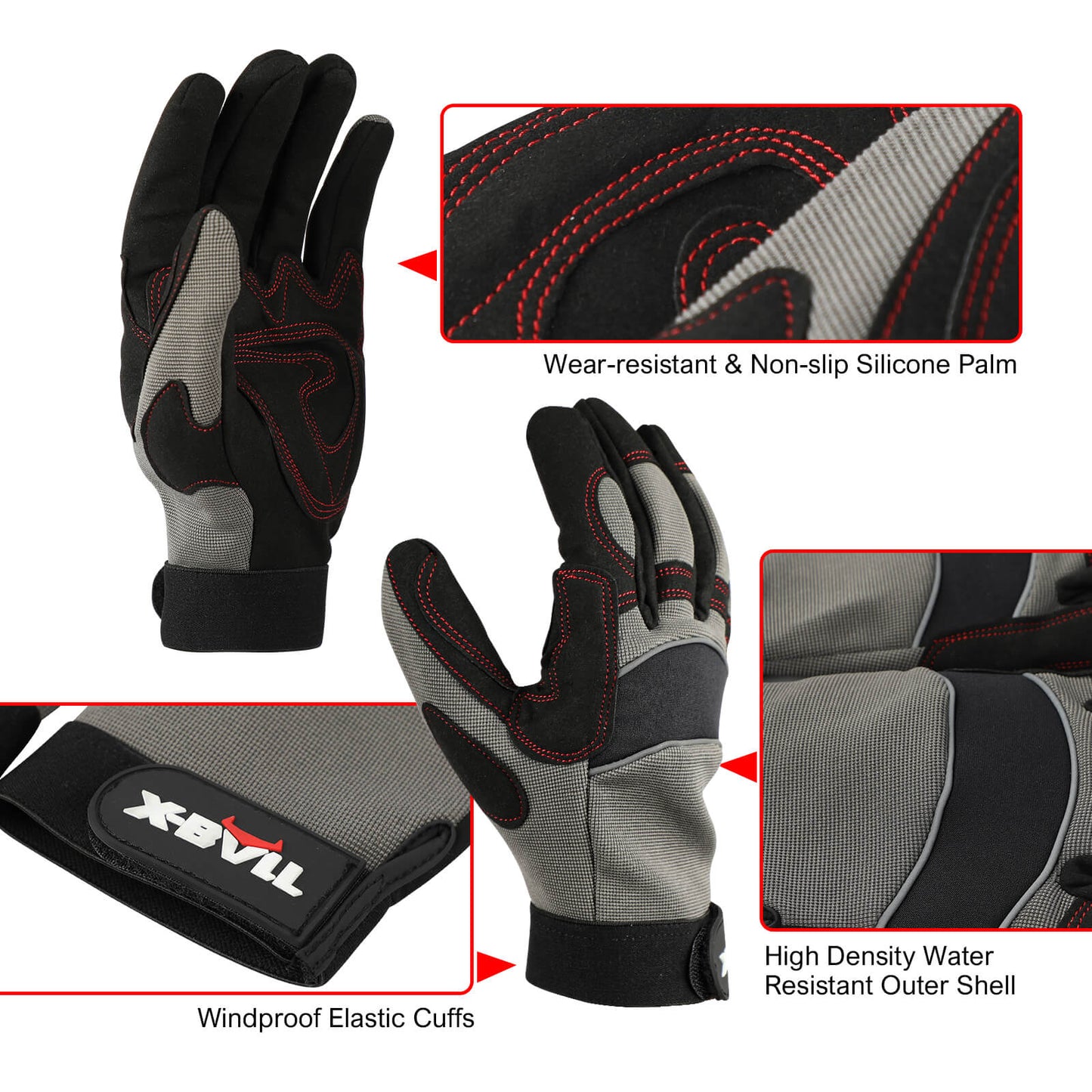 X-BULL 4WD Recovery Kit Kinetic Recovery Rope With 12000LBS Electric Winch 12V Winch 4WD 4X4 Offroad Tristar Online