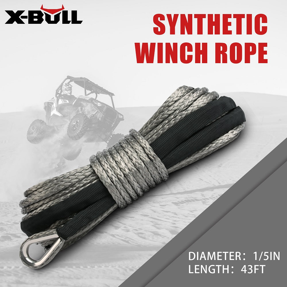 X-BULL Winch Rope 5.5mm x 13m Dyneema Synthetic Rope Tow Recovery Offroad 4wd4x4 Tristar Online