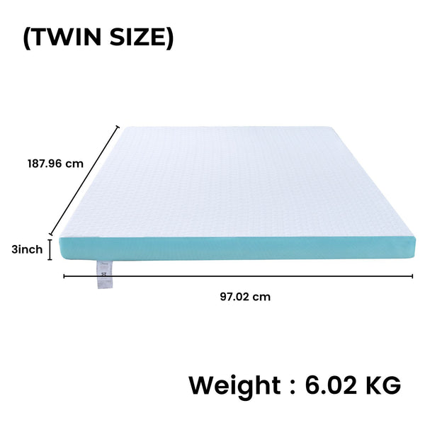 GOMINIMO Dual Layer Mattress Topper 3 inch with Gel Infused (Twin) GO-MTP-104 Tristar Online