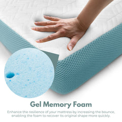 GOMINIMO Dual Layer Mattress Topper 4 inch with Gel Infused (Twin) GO-MTP-108 Tristar Online