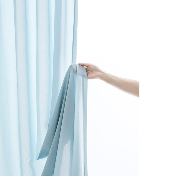 GOMINIMO Natural Linen Blended Curtains (Set of 2, W132cm x D243cm, Dark Blue) GO-CNB-108-MM Tristar Online
