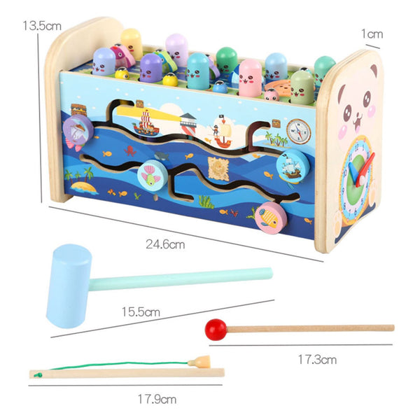 Gominimo Toddler Sensory Toys with Hammering Pounding and Fishing Game GO-TST-100-HX Tristar Online