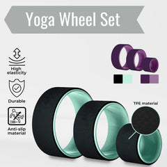 Verpeak Yoga Wheel 3 pieces set ( 3 Verpeak Yoga Wheel ) (Purple) VP-YBS-106-SD Tristar Online