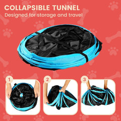 Floofi 4 Holes Cat Tunnel (Pink) - PT-CT-119-QQQ Tristar Online