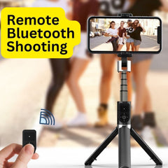 VOCTUS 3 in 1 Selfie Stick Tripod with Bluetooth Remote Control (Black) VT-SST-100-WEP Tristar Online
