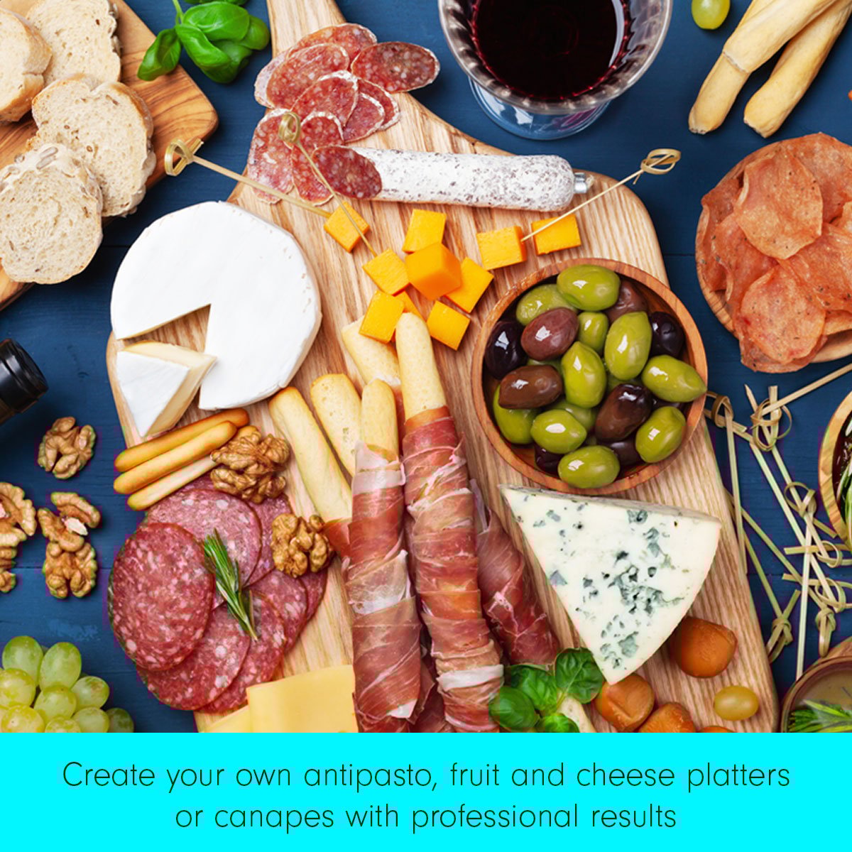 Pronti Electric Meat Slicer- Food Cheese Processor Vegetable Kitchen Deli Tristar Online