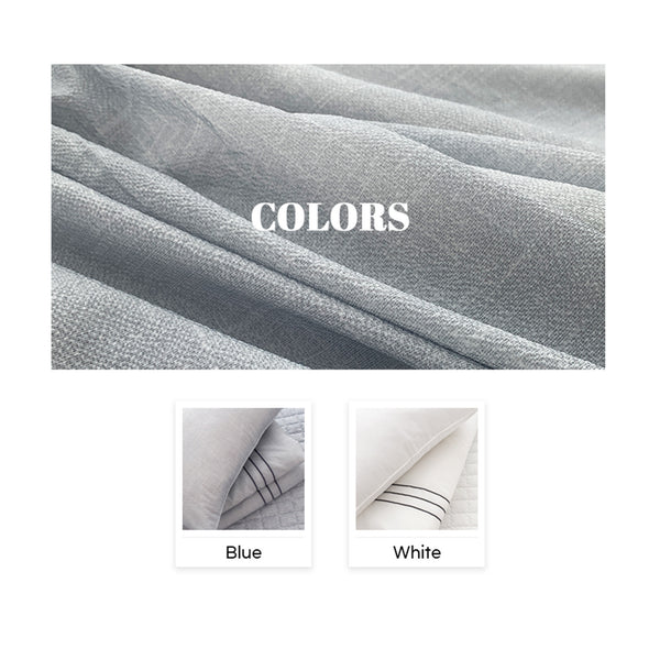 Saesom Queen White Flua Snow Comforter Set Cool Lightweight Quilt Bedspread Bedding Coverlet Tristar Online