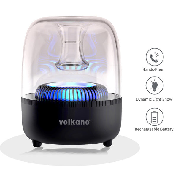 Volkano Wireless Rechargeable Bluetooth Speaker LED Portable TWS Stereo FM USB/TF/AUX Tristar Online