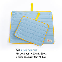 Banhamsisun M Blue Pet Dog Cooling Mat Non-Slip Travel Roll Up Cool Pad Bed Outdoor Tristar Online